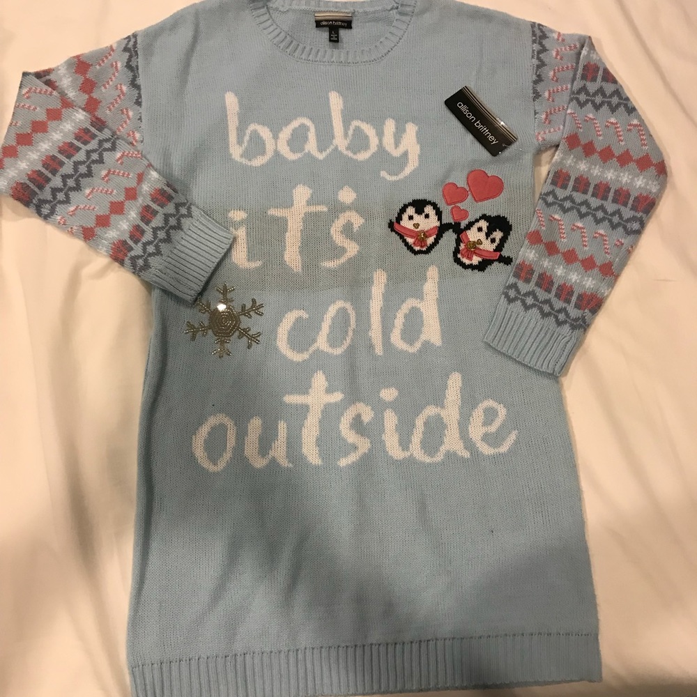 Long Sweater with jingle bells.